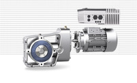 NORDBLOC.1, SK 92xxx, SK 200E, Frequenzumrichter, Kegelradgetriebe, Getriebemotor