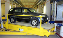 Automated parking storage and retrival system using NORD gear units
