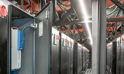 More than one hundred modernized drives at Theater Duisburg